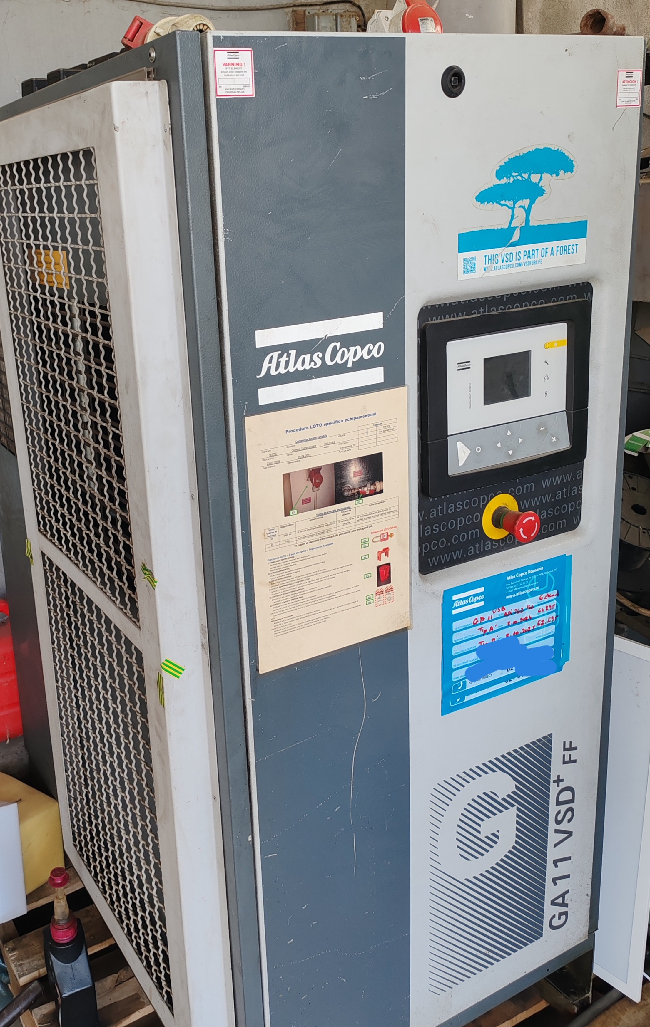 Compresseur Atlas Copco GA 11VSD FF Hot deal