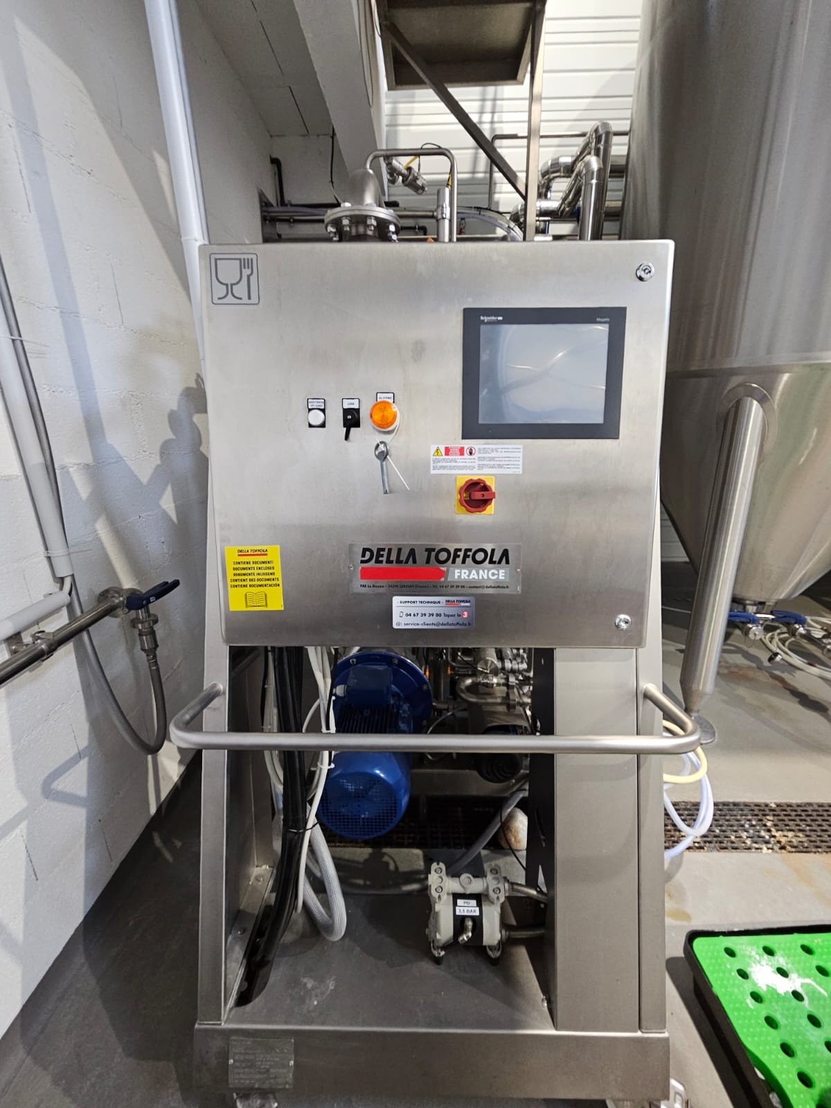 Filtre à bière tangentiel (à flux transversal) DELLA TOFFOLA CFKB 50/50