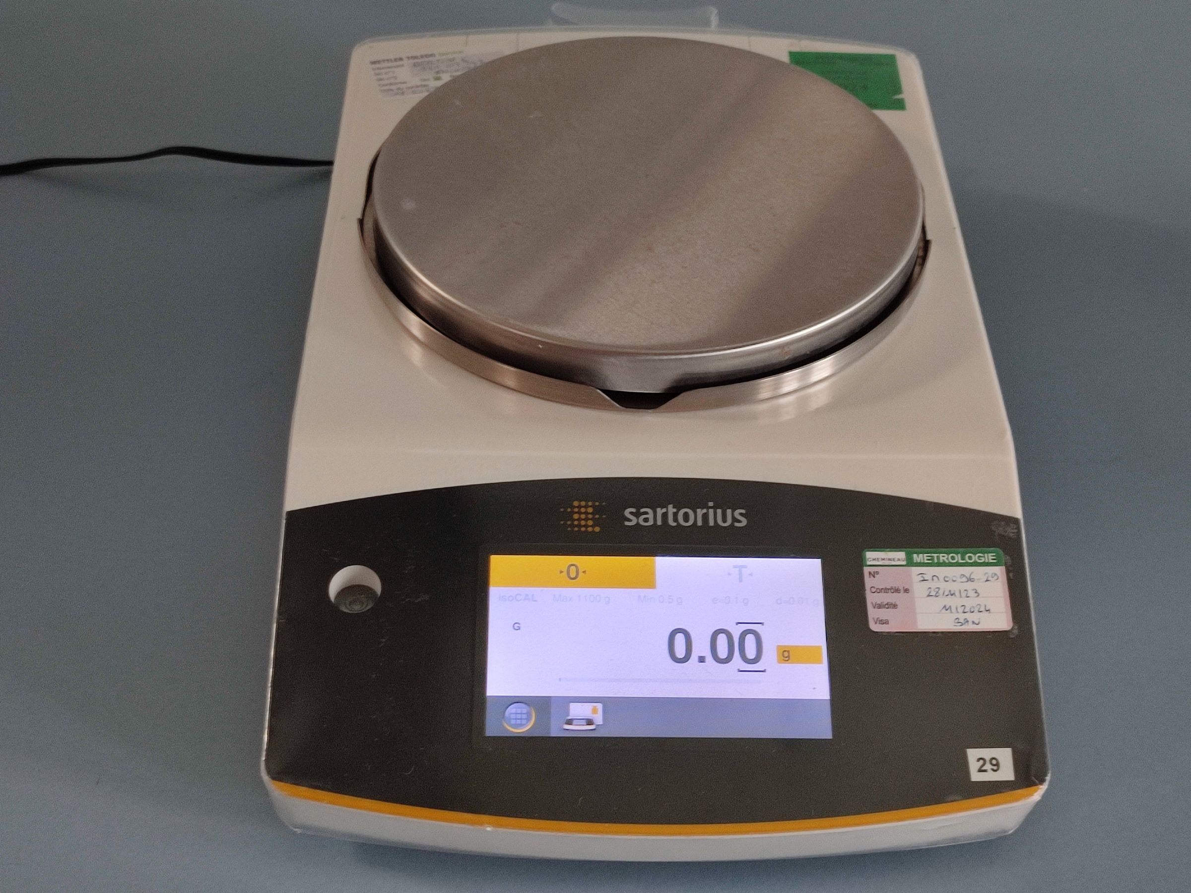 Balance de précision SARTORIUS QUINTIX 1102 1CFR 1100g / 0,01g
