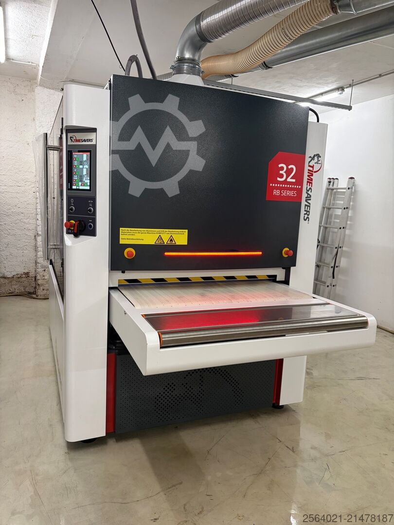 Sheet metal deburring machine Timesavers 32 WRBW