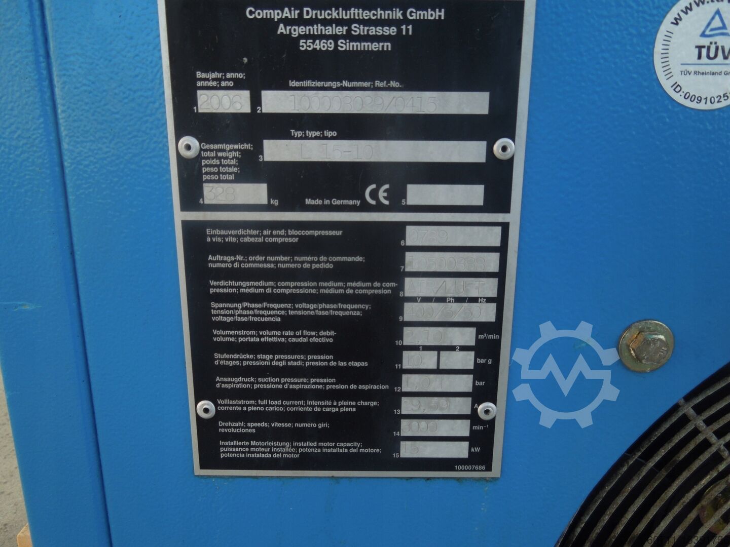 Screw compressor CompAir L15