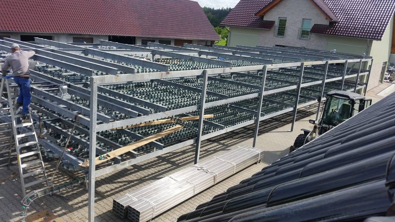 Refroidisseur d'air pour volailles multiple, de 100 à 2.000 m Machine de transformation alimentaire