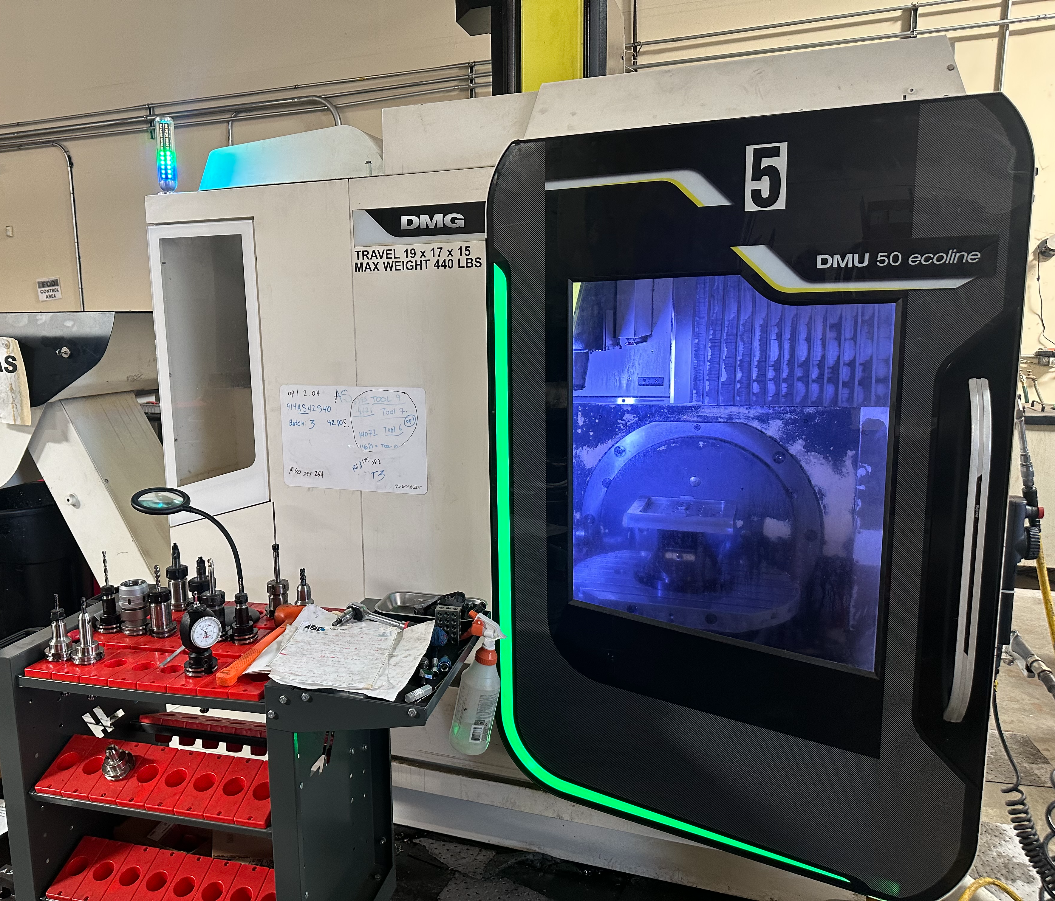 2013 DMG MORI DMU 50 ECO Line Centre d'usinage vertical CNC 5 axes