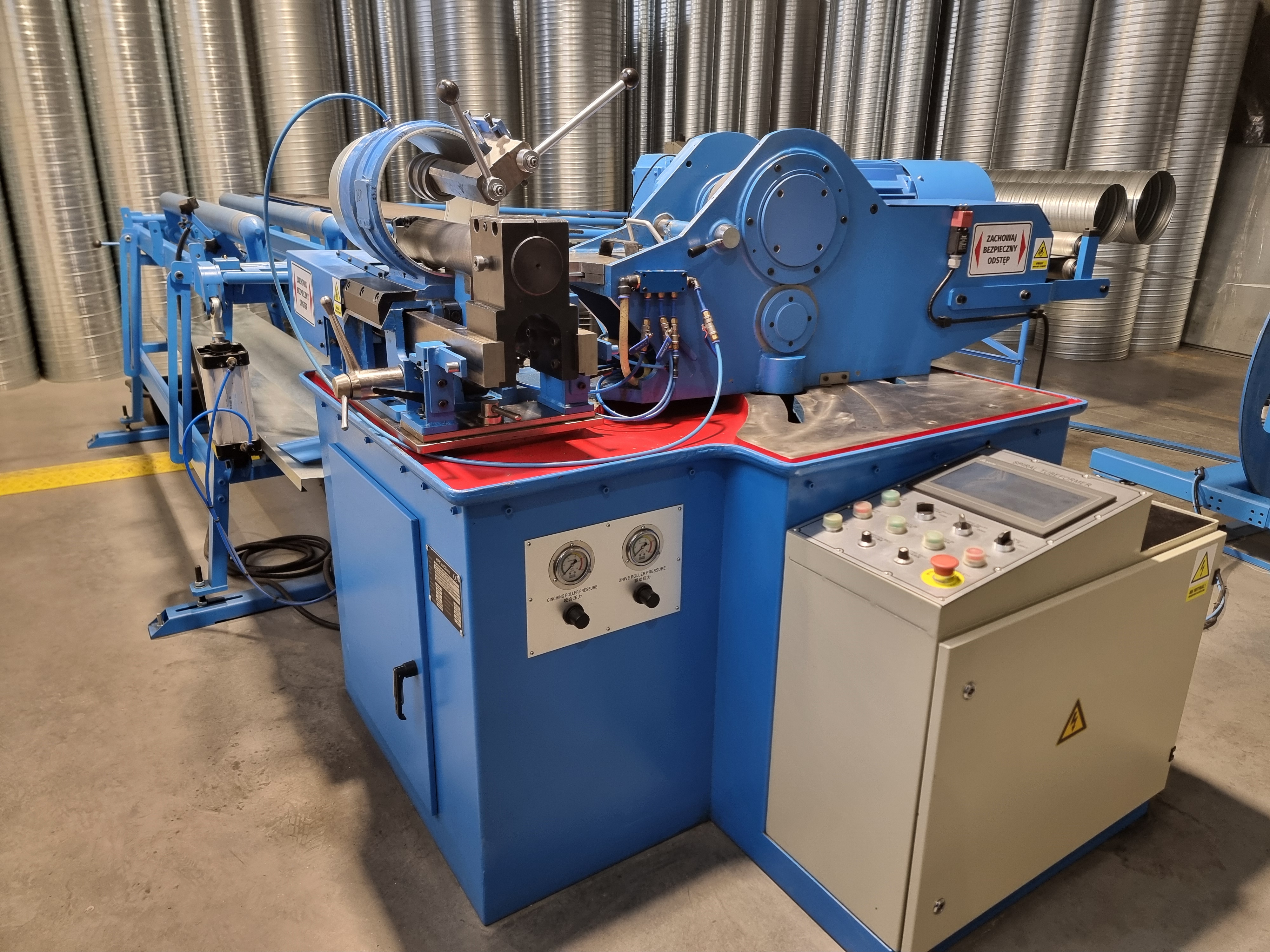 Machine de formage de conduits en spirale Ø 80–1 600 mm