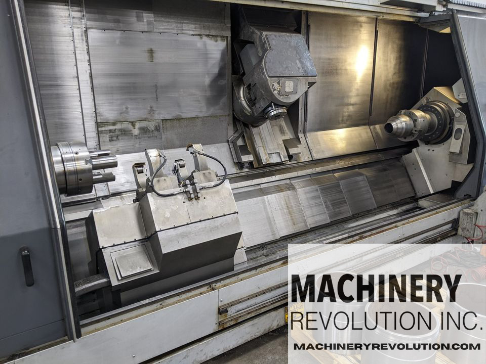 2005 Mori Seiki 3500 / MT 3500S 8-Axes CNC Fraiseuse-Tour 125" Axe Y / Axe C / Axe B / Tête Indexable