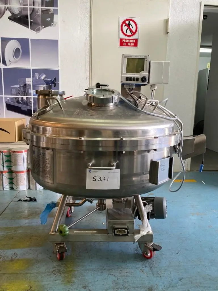 CUVE INOX 160 LITRES D'OCCASION AVEC AGITATION