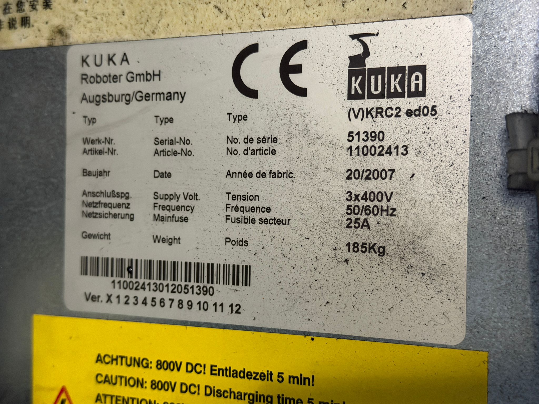 Robot industriel Kuka KR100