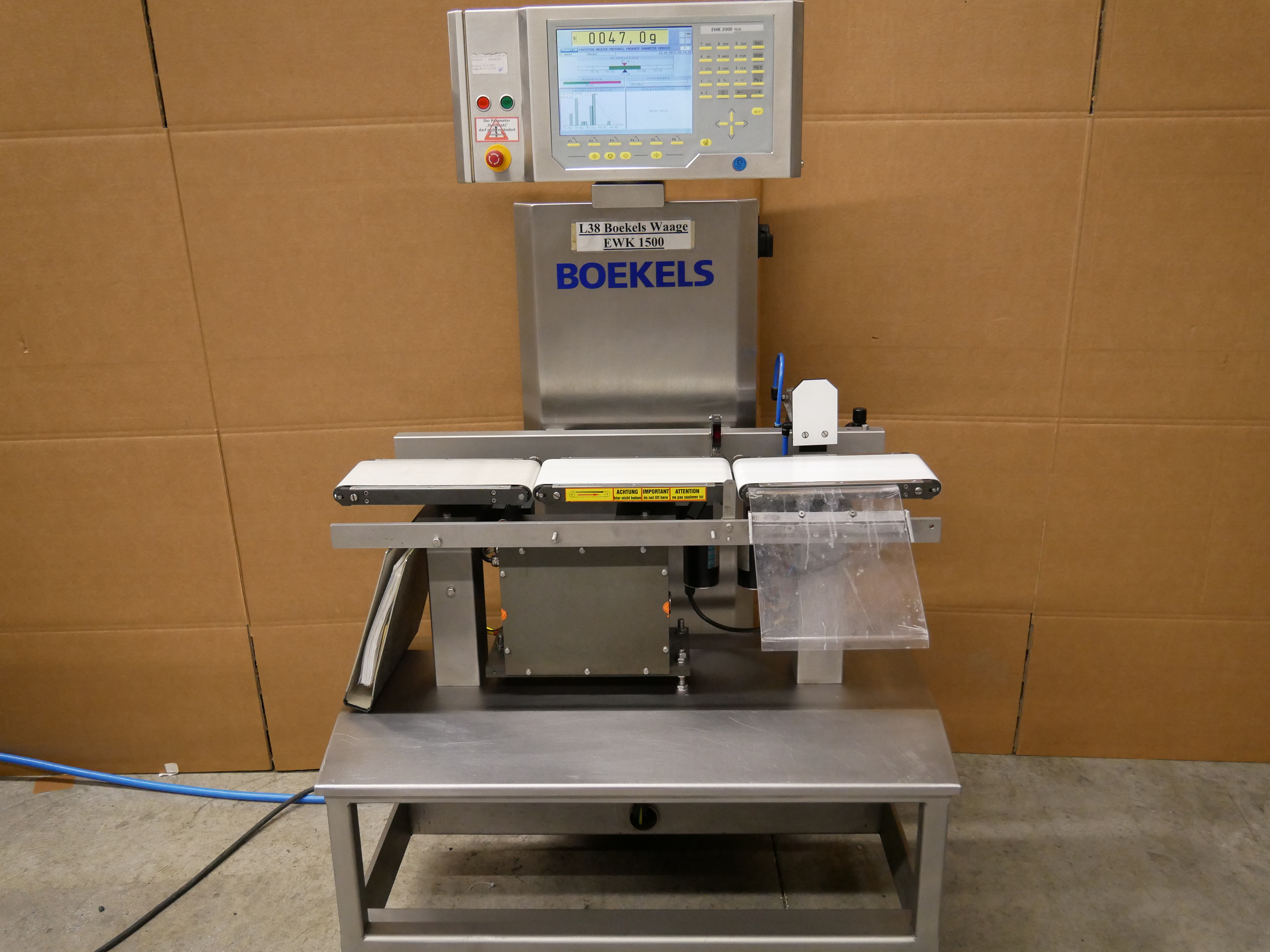Trieuse pondérale BOEKELS EWK 1500 PLUS WS1,25kSD d'occasion