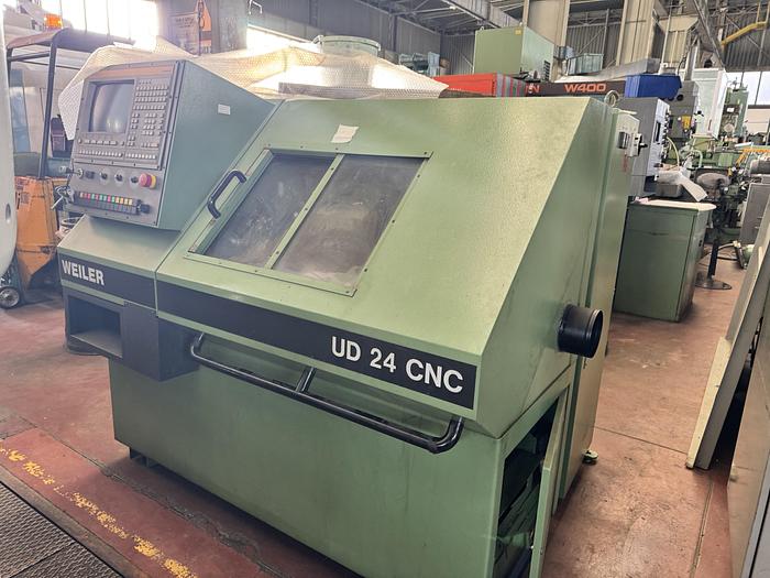Tour cnc avec outils fixes WEILER UD 24 CNC d'occasion