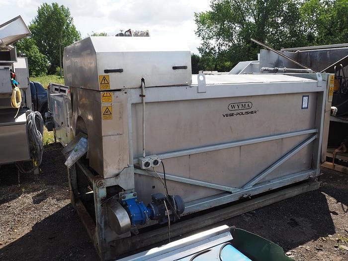 Machine de découpe, lavage et blanchiment de fruits et légumes Wyma Polisher