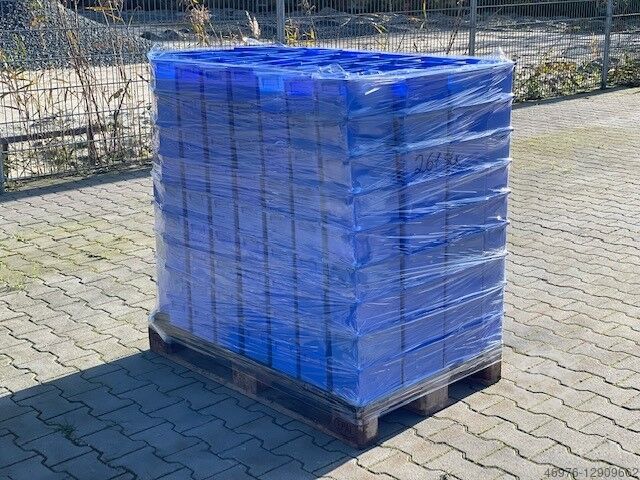 Stacking transport box stacking box crate SSI Schäfer 14/6-4 / 261 Stck./ blau Kostenloser Versand - deutschlandweit -