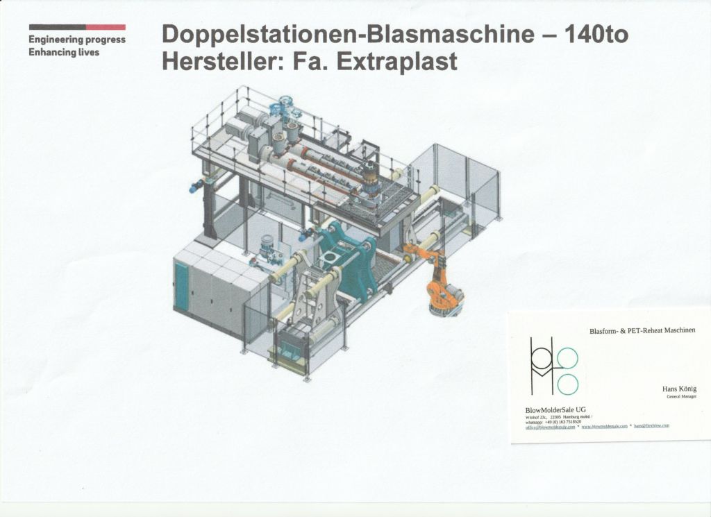 Souffleuse plastique Extraplast Germany Ex 140