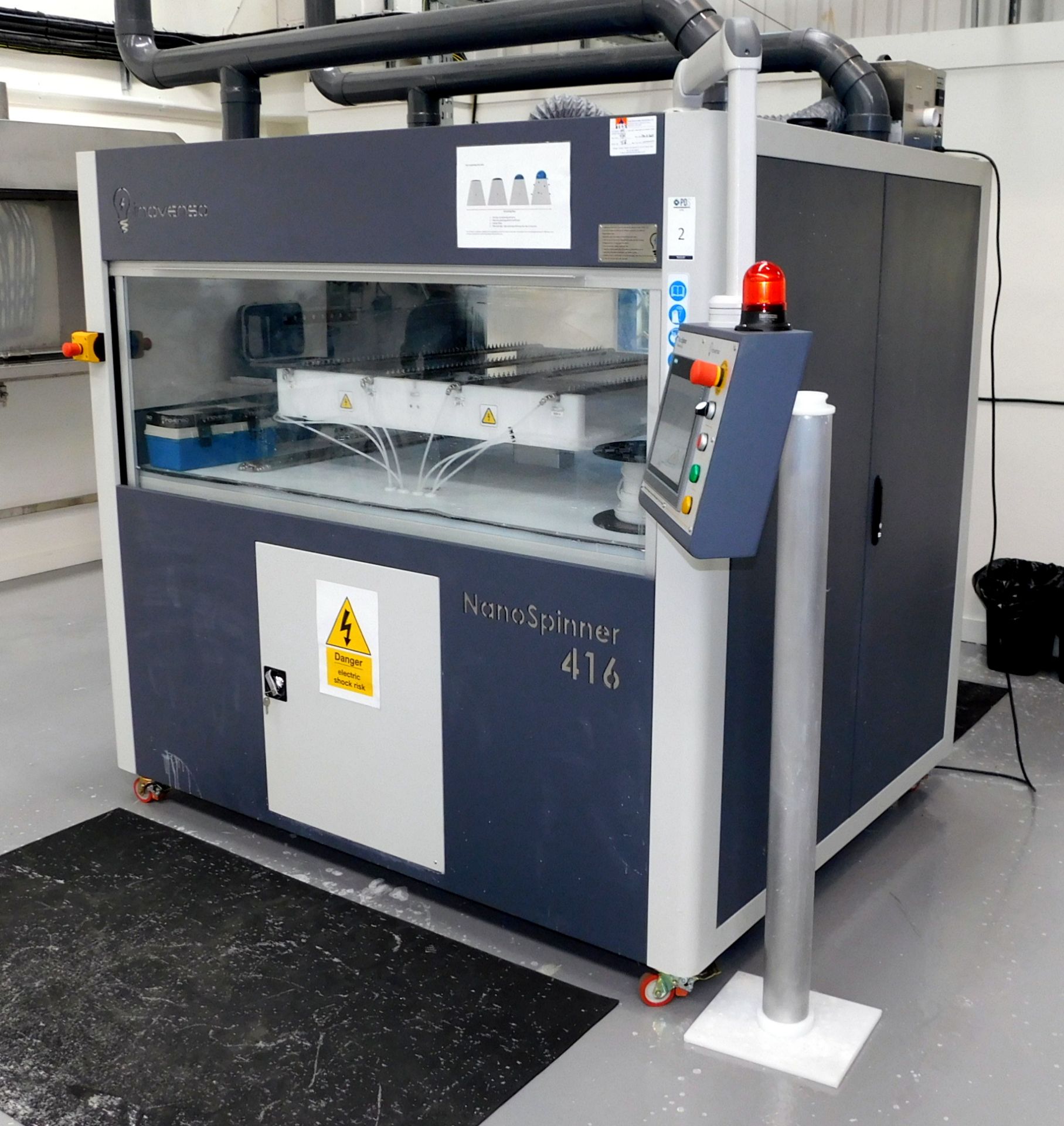 Machine industrielle d'électrofilage à haute capacité Inovenso NS 416