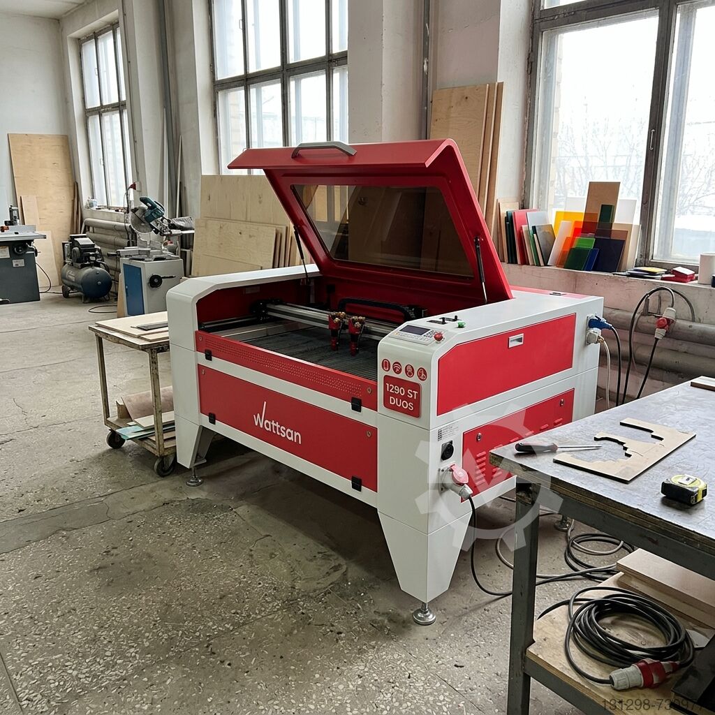 CNC CO2 laser cutting/engraving machine Wattsan 1610 Duos LT