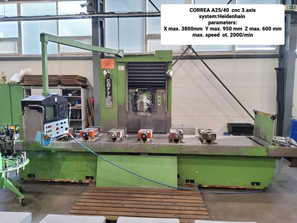 Fraiseuse cnc à banc fixe Correa A25
