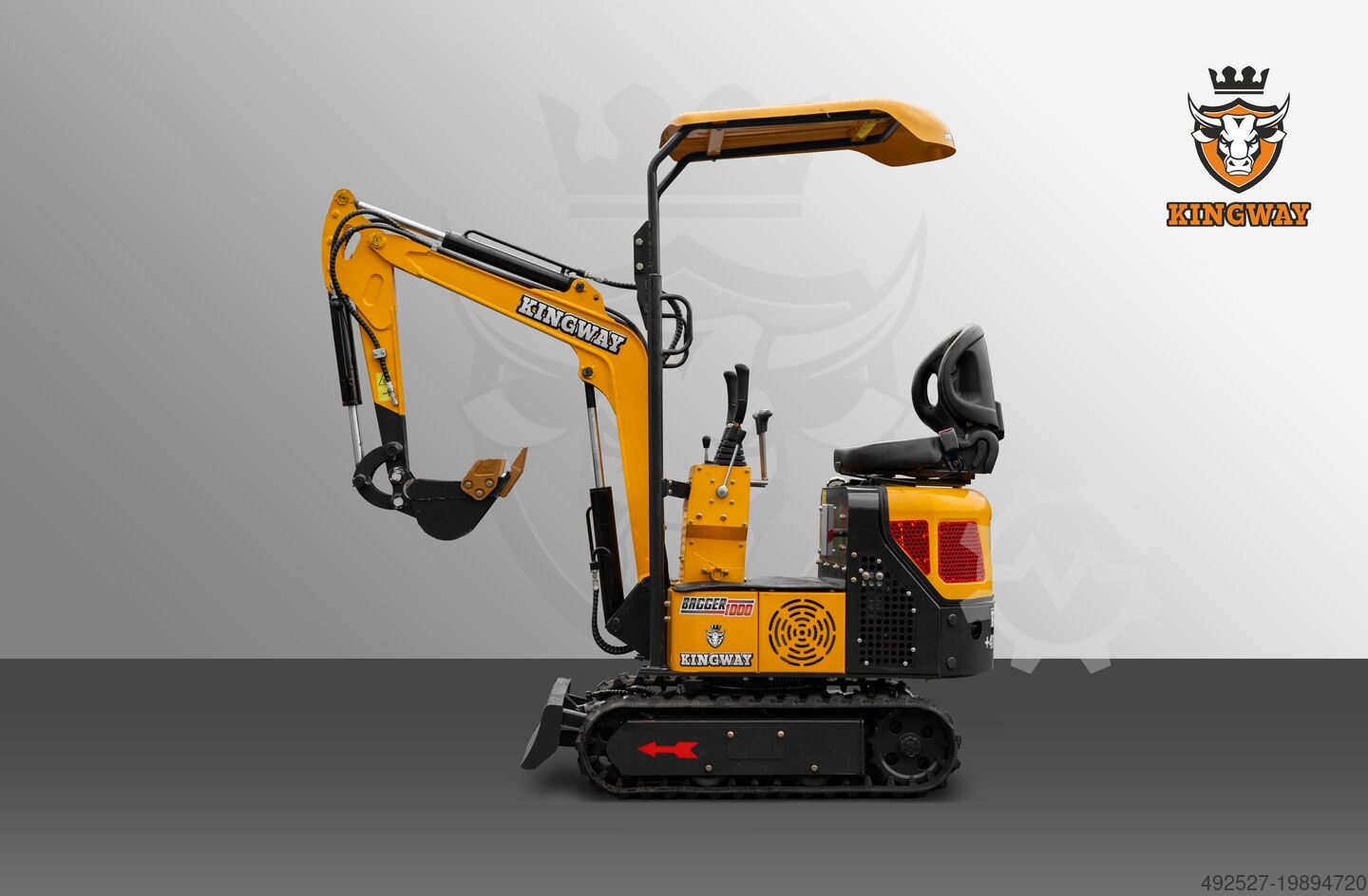 Mini excavator KINGWAY DEUTSCHLAND e. K. ANGEBOT 6.500€ Minibagger BAGGER 1000