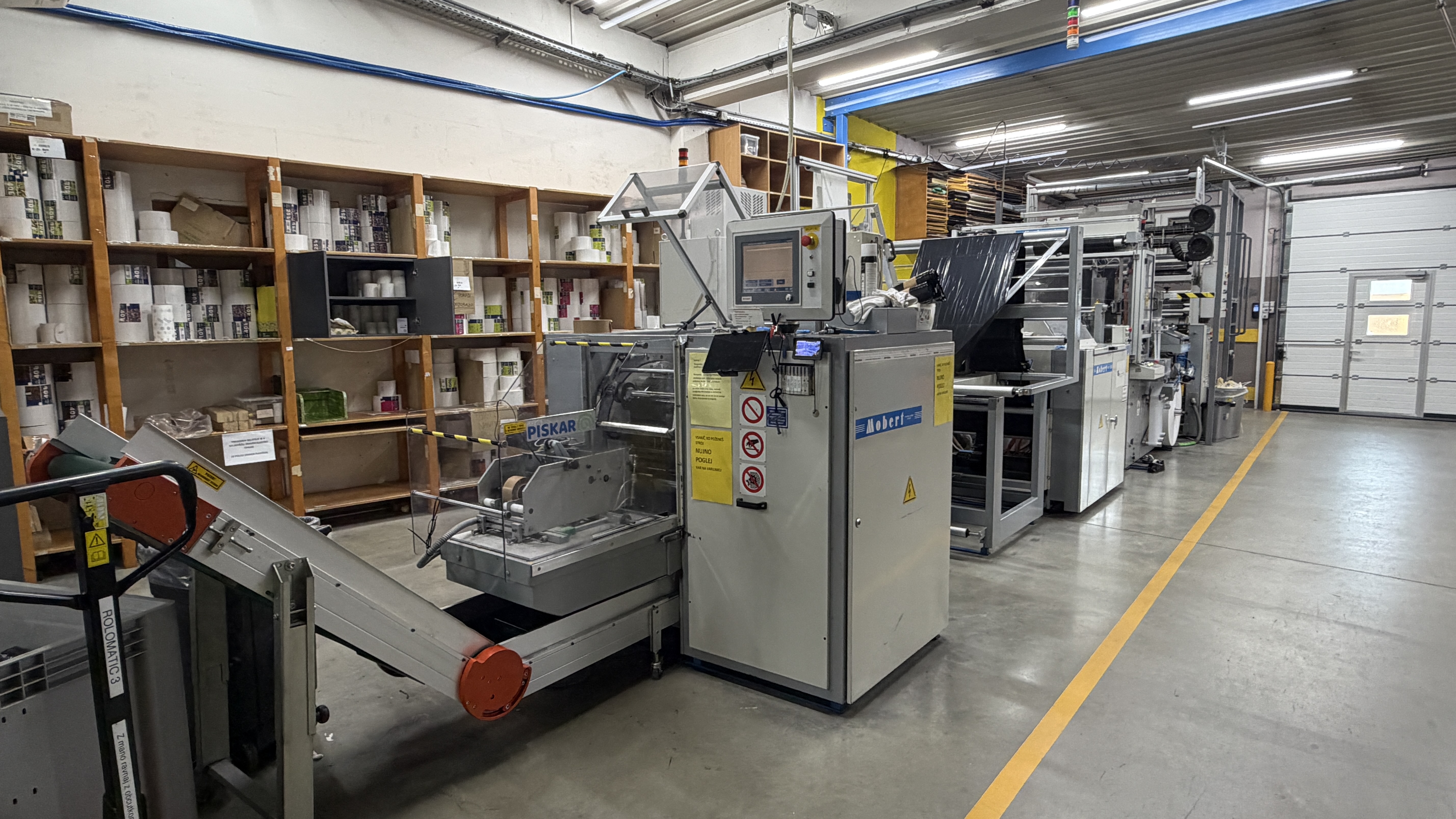 Machine automatique de fabrication de sacs en plastique Mobert Roller 130-E, Nastrosac 130E /3M