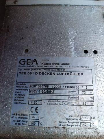 Evaporator KUBA GEA DEB 091D