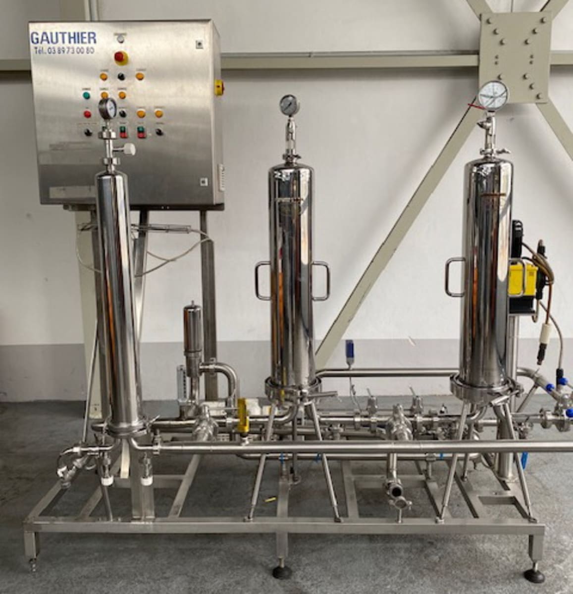 Machine d'emballage Pall Automatic mit Steuerung und Pumpe