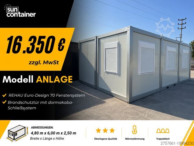 Office Containers | Living Containers Bürocontainer / Wohncontainer / Baucontainer Modell SUN-XL-16 SPEZIAL