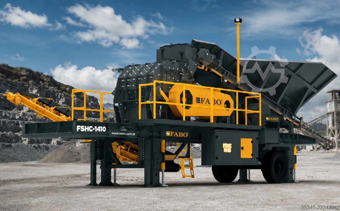 Crushing equipment FABO hammer crusher FSHC-1410 Mobile Hammer Crusher