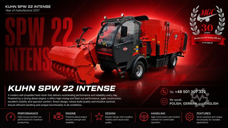 Cutting unit Kuhn SPW 22 INTENSE - SERVICED!