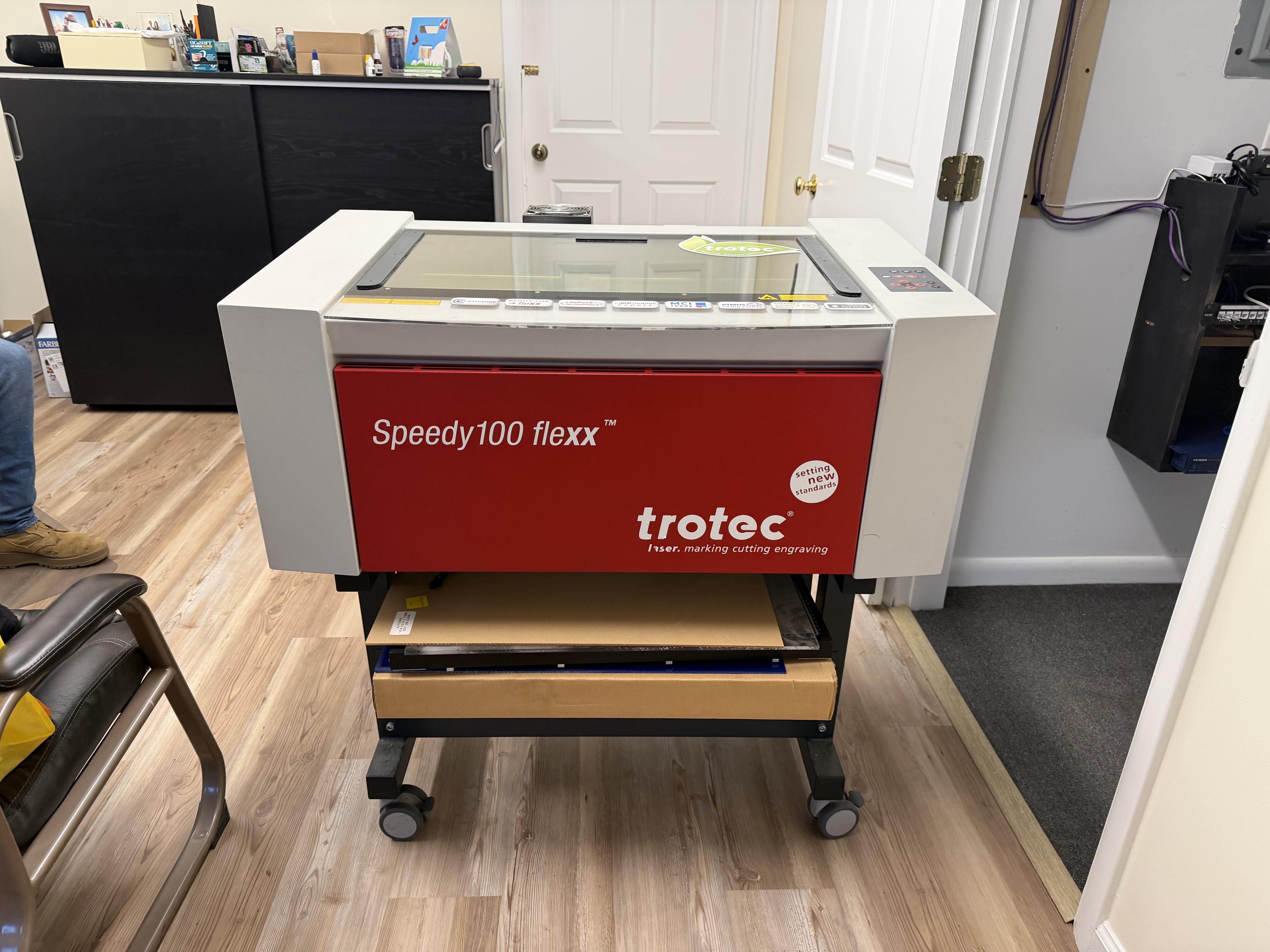 Trotec Speedy 100 Flexx – Graveur/Découpeur laser CO₂ 60W + Fibre 30W Dual