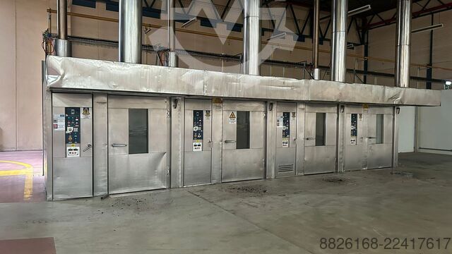 Bakery oven Zuchelli Four rotatif double chariot 60x80 Gaz