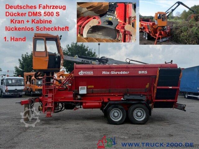 Agricultural machine Dücker Holz Schredder DMS500S Kran Kesla+Kabine+Greifer