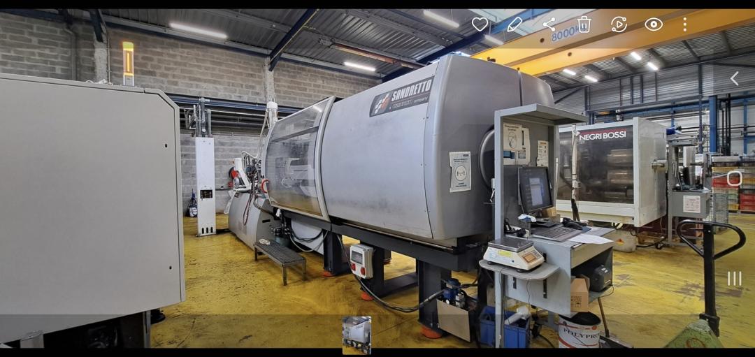 Presse à injecter Sandretto série 9S d'occasion 485 T - 2650/4850