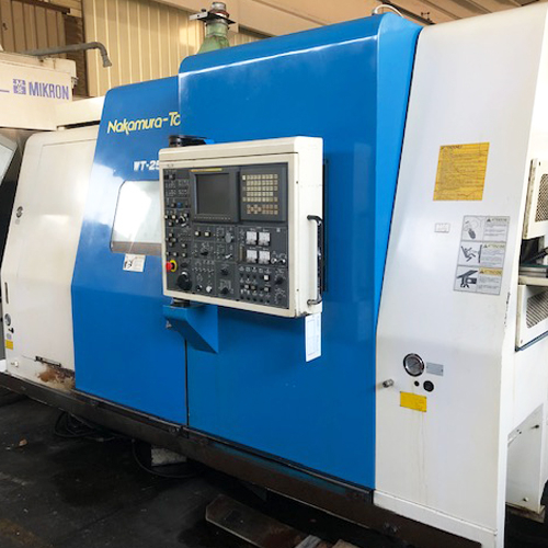 Tour CNC avec ravitailleur de barres Nakamura WT250 d'occasion