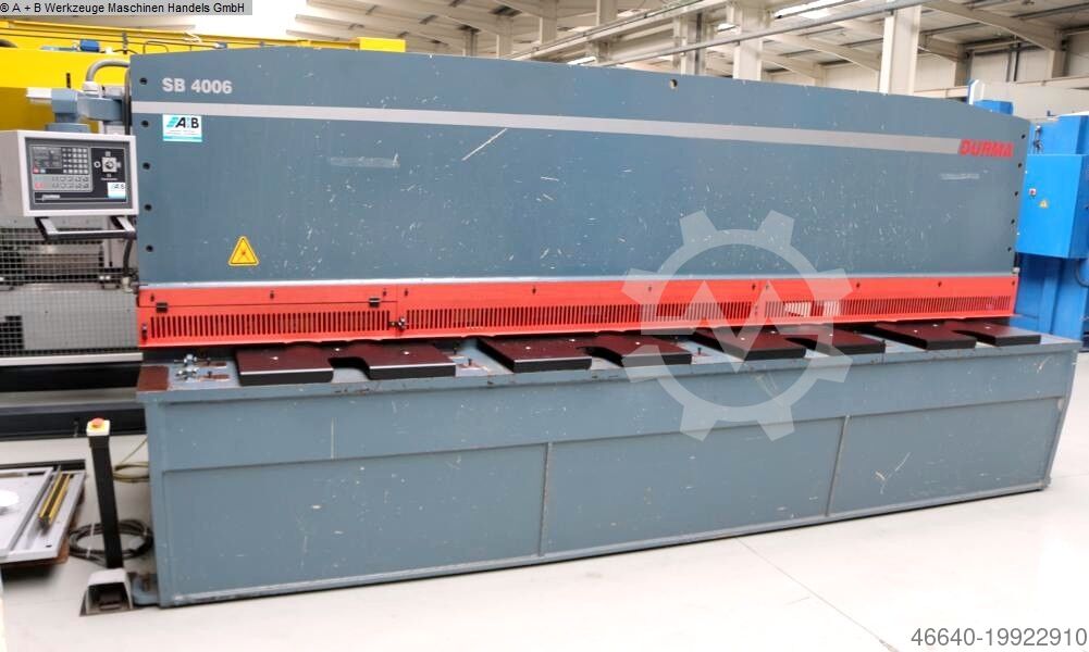 Plate Shear - Hydraulic DURMA SB 4006 HH