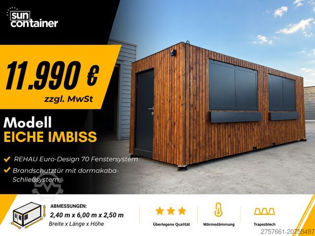 Sea container TC Containerhandel 20-Fuß Container RAL5010/RAL7035