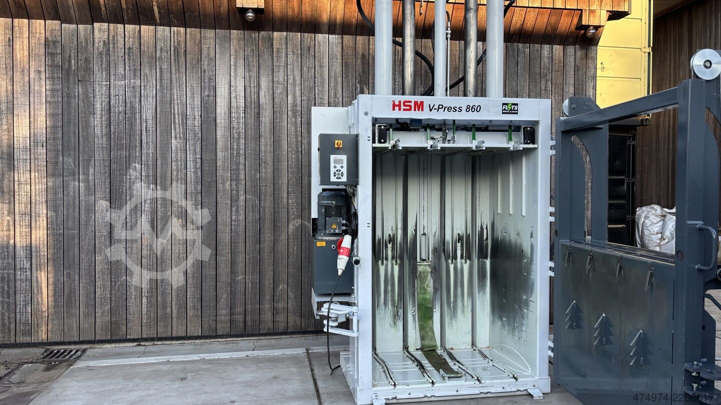 Paper baler recycle sustainable hsm V-Press 860