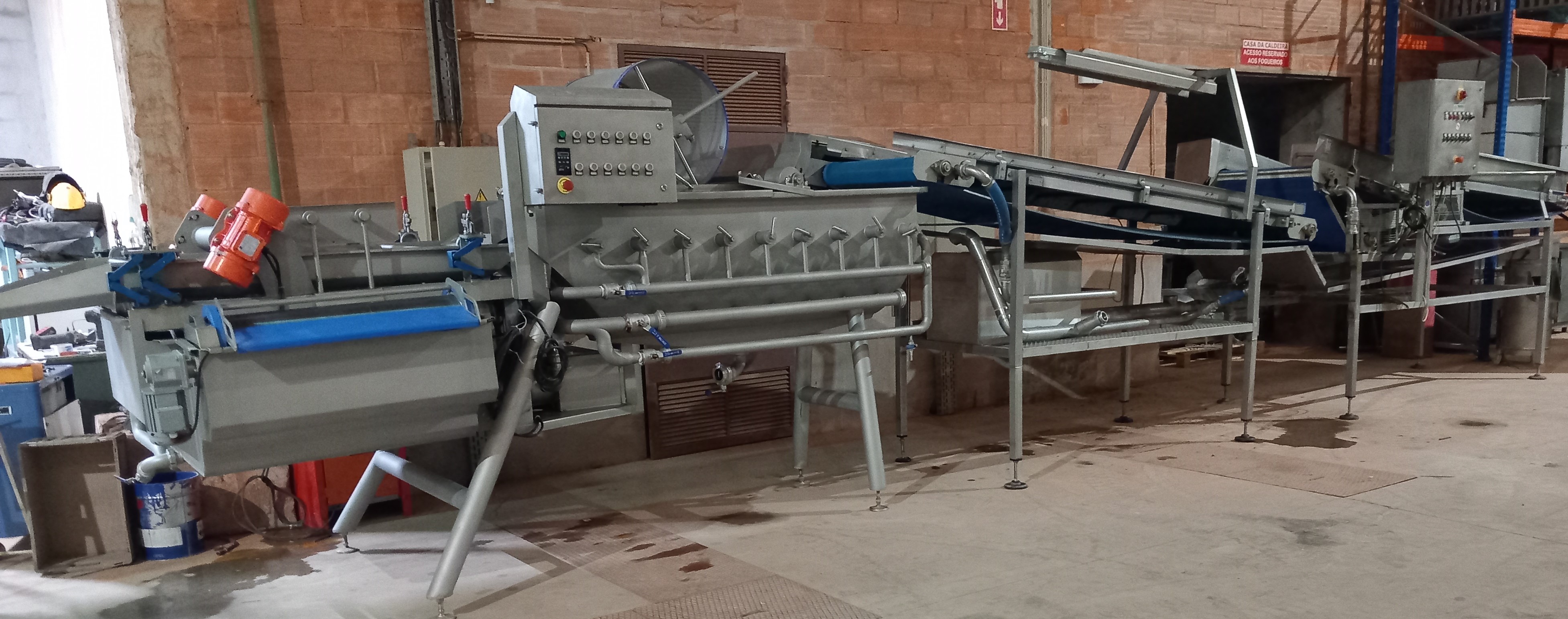 Machine de découpe, lavage et blanchiment de fruits et légumes LEADING LD-OX-400
