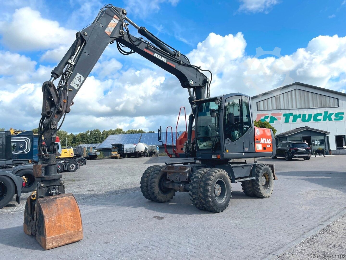 Mobile excavator ATLAS 160 W/Verstellausleger/Zusatzhydraulik/2x Stück