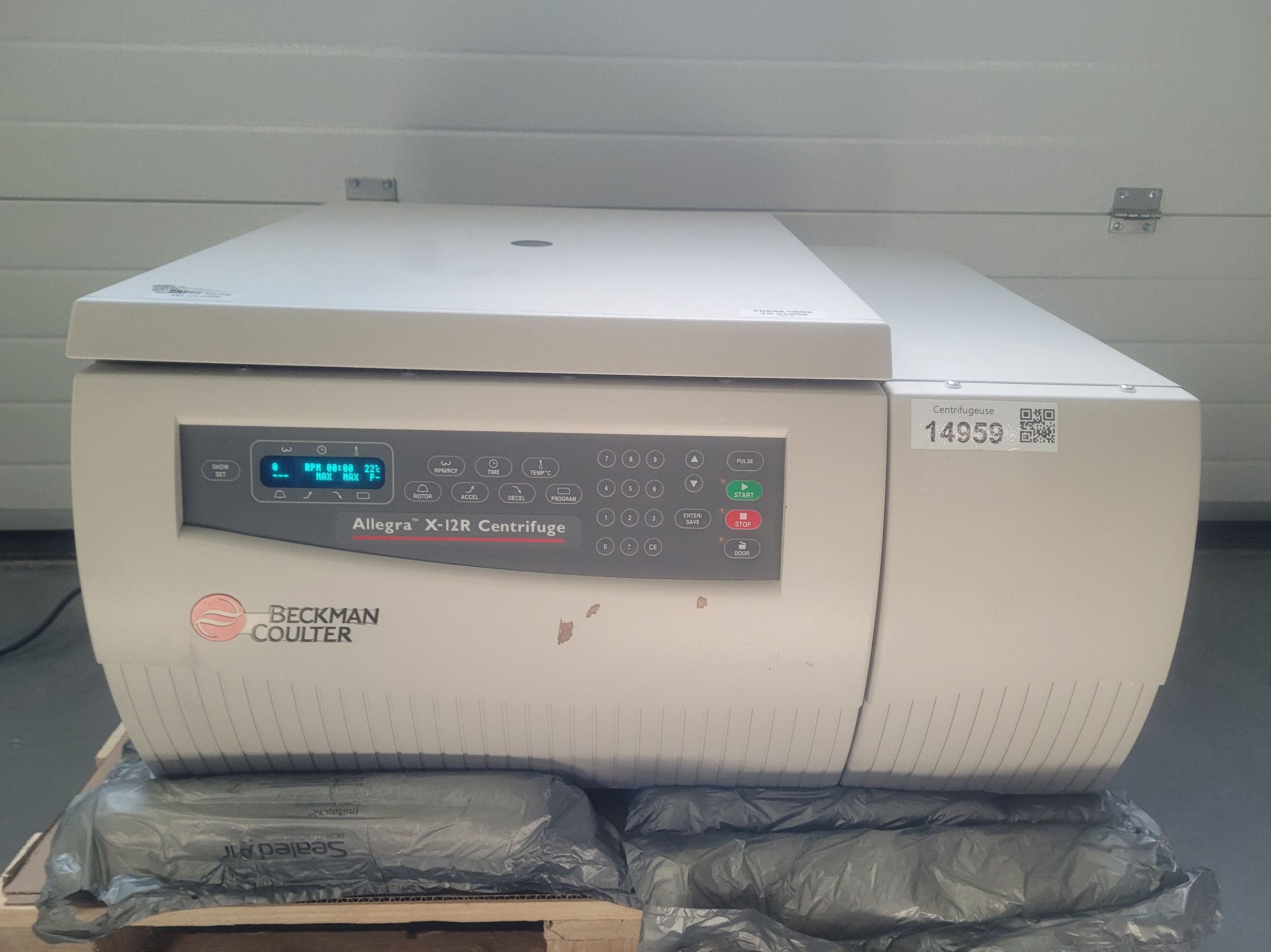Centrifugeuse réfrigérée BECKMAN COULTER Allegra X-12R Avec Rotor SX4750A