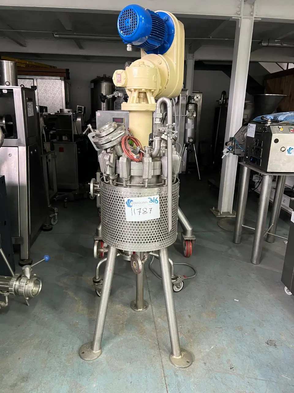RÉACTEUR EN ACIER INOXYDABLE 316 22 LITRES AVEC AGITATION ET ENVELOPPE