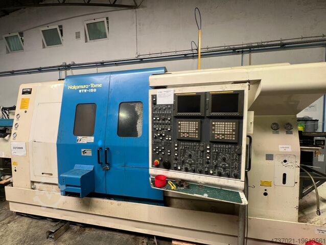 Tour CNC avec ravitailleur de barres Nakamura Tome WTW-150 d'occasion