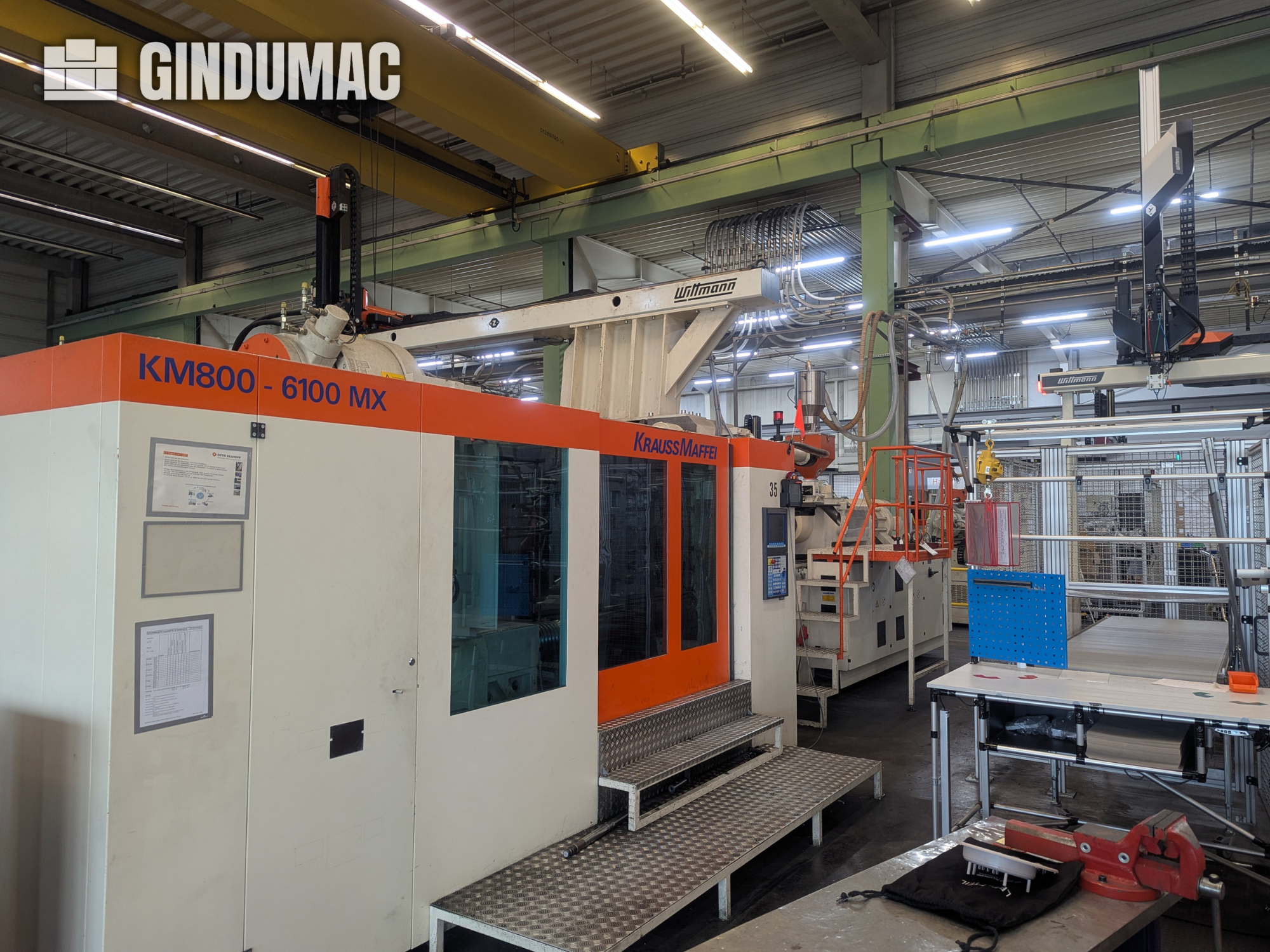 Presse à injecter Krauss Maffei KM 800-6100MX Bonne affaire