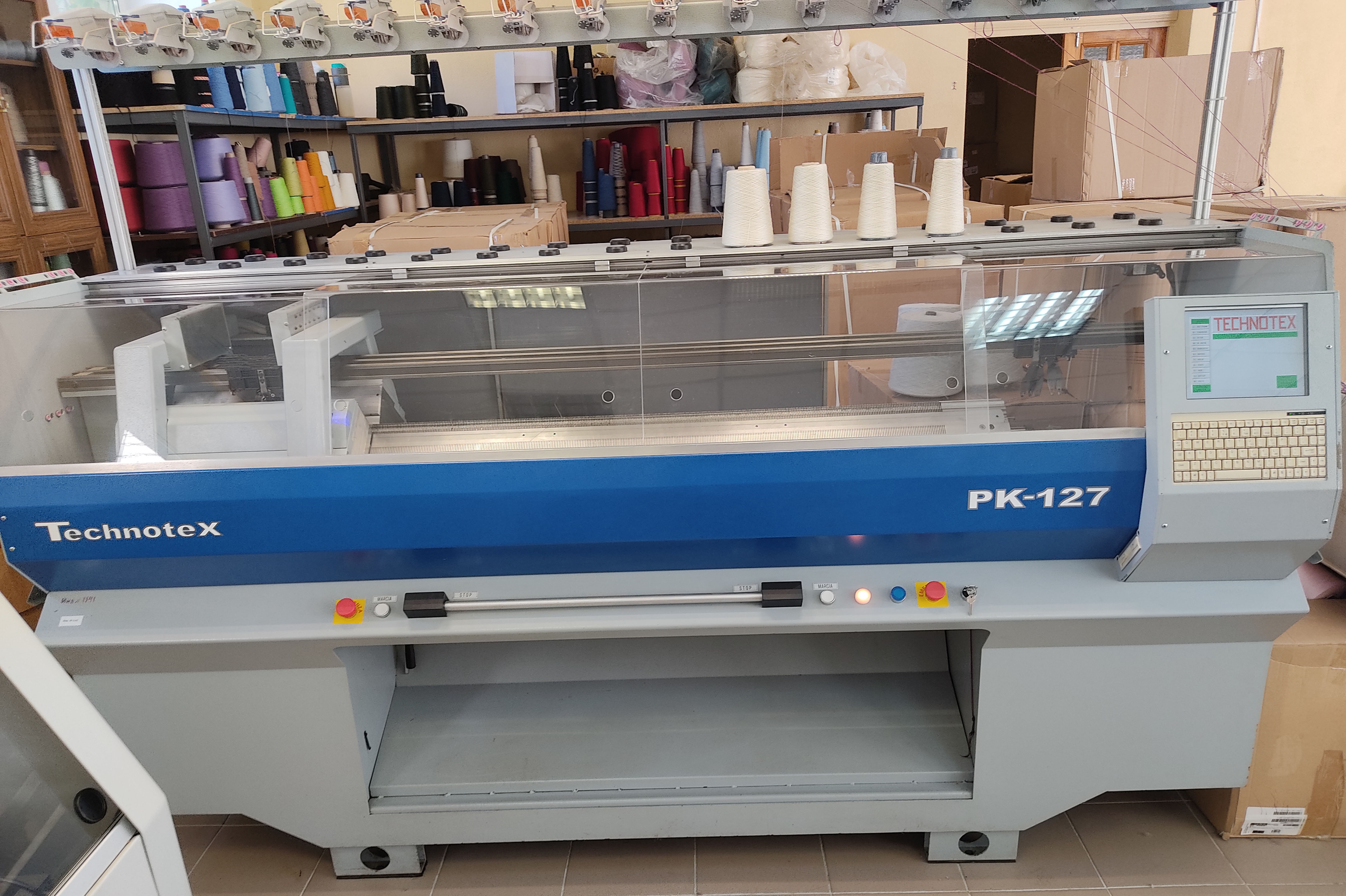 Machine à tricoter plate Tecnotex PK-127