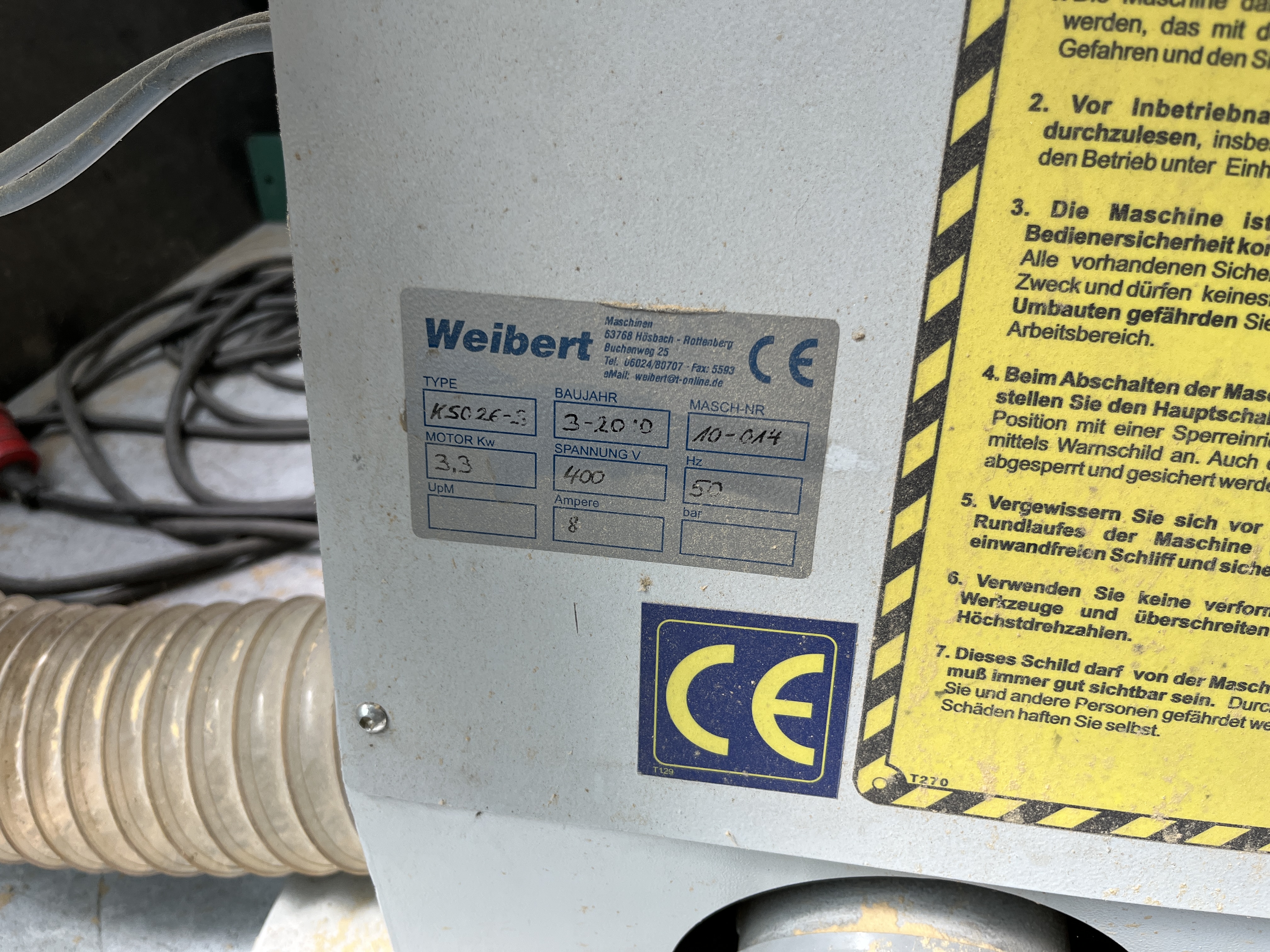 Machine de brossage Weibert KSO 26-5