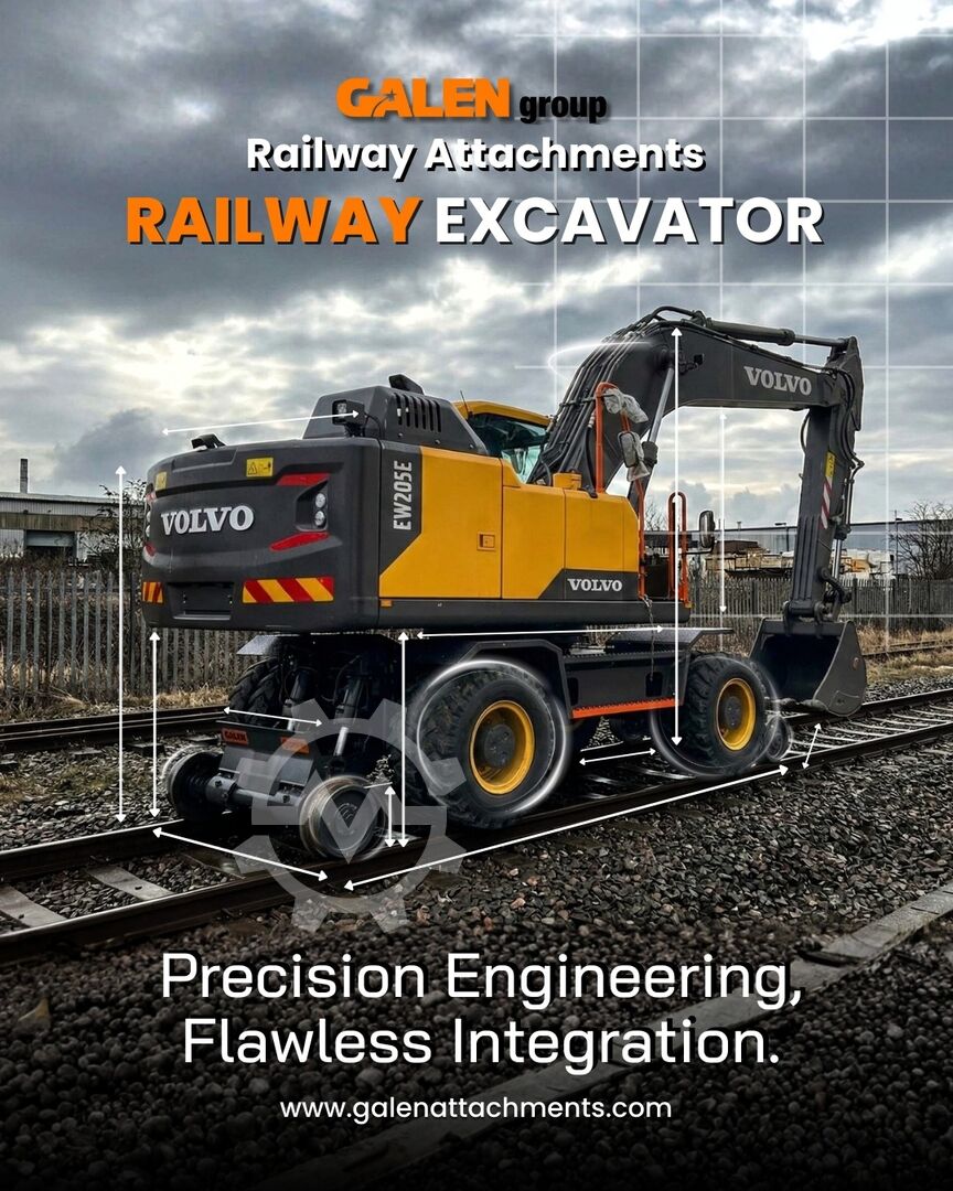 Crawler excavator Volvo EW205E Rail Excavator