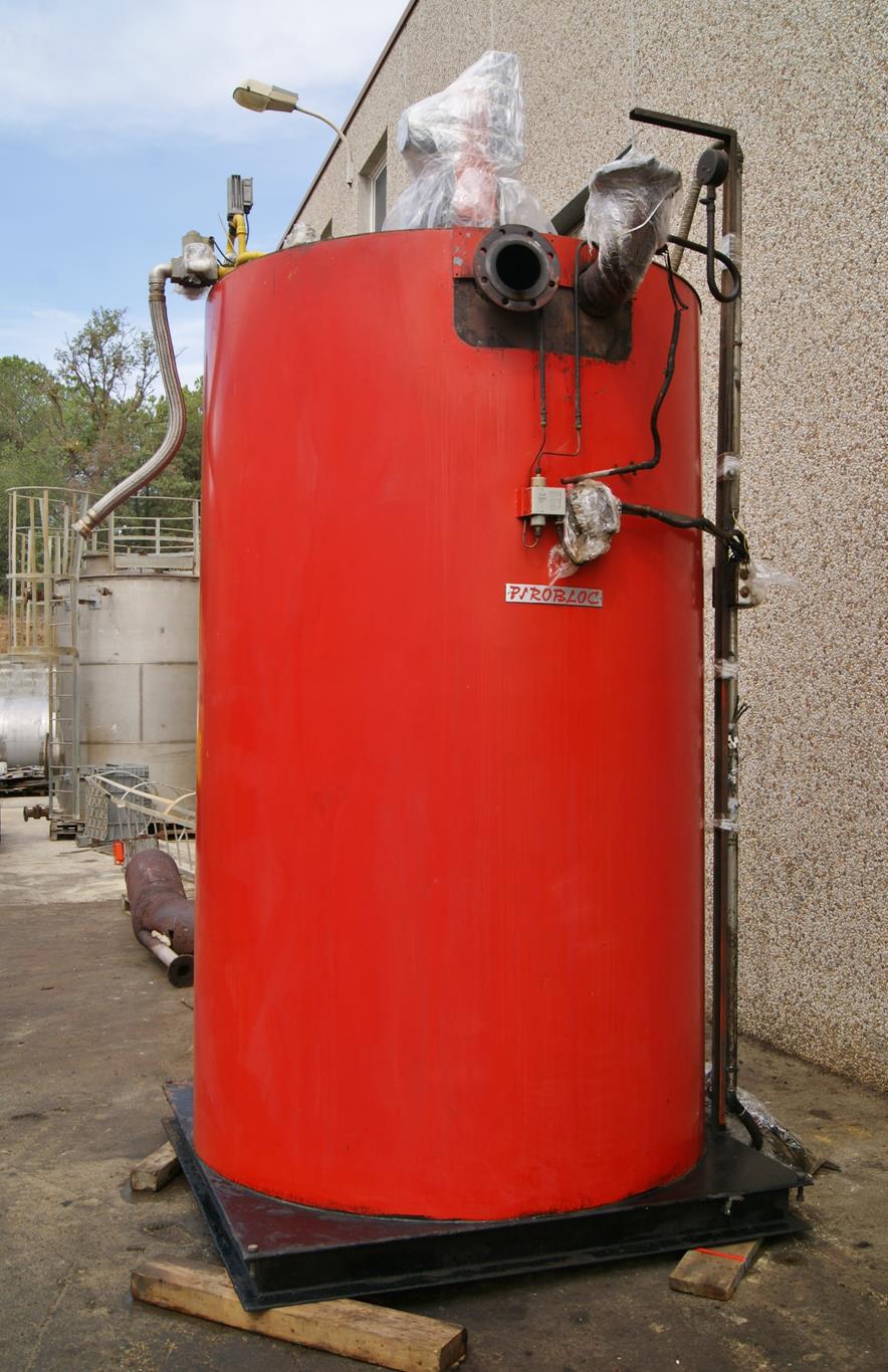 PIROBLOC Chaudière à huile thermique avec brûleur à gaz