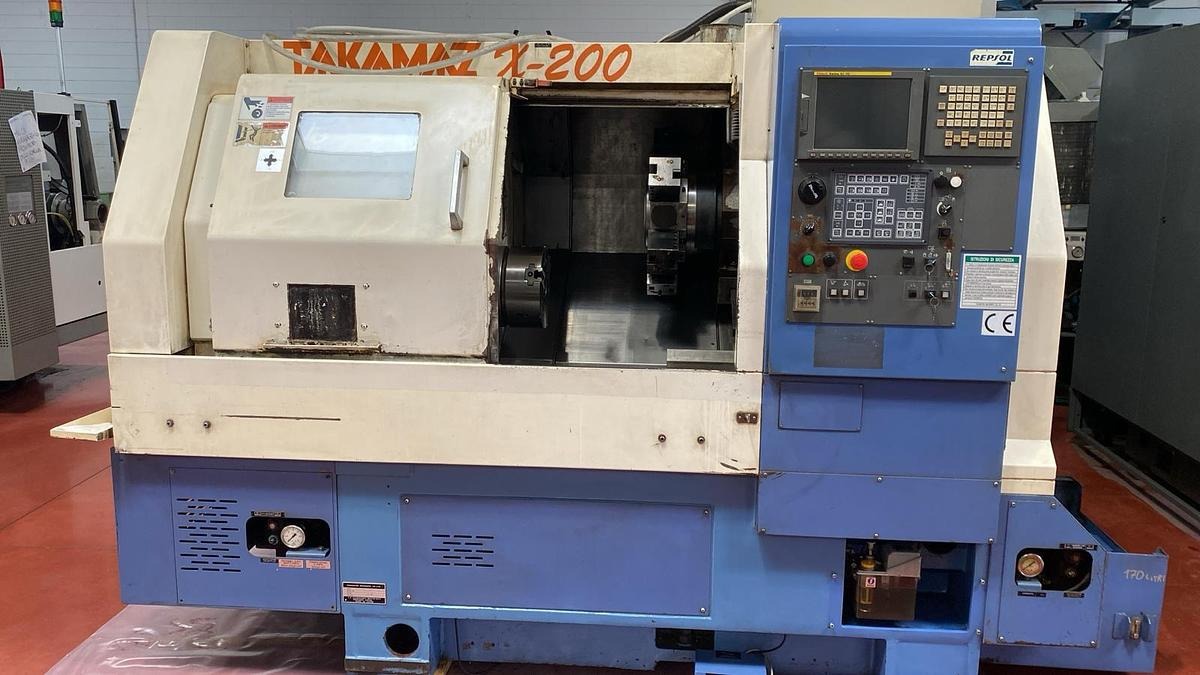 Tour cnc avec outils fixes TAKAMAZ X 200 d'occasion
