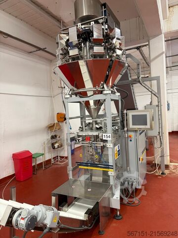 Weighing and bagging system Ilapak Vegatronic 500 with 10 head weigher