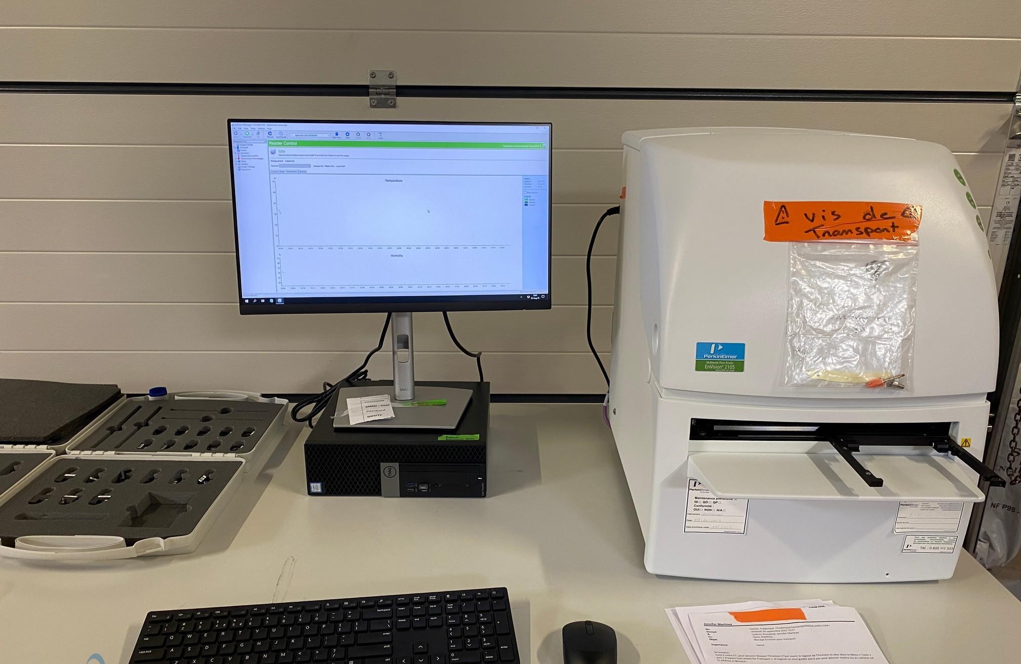Lecteur de plaque PerkinElmer Envision MLD2105-0020 + PC