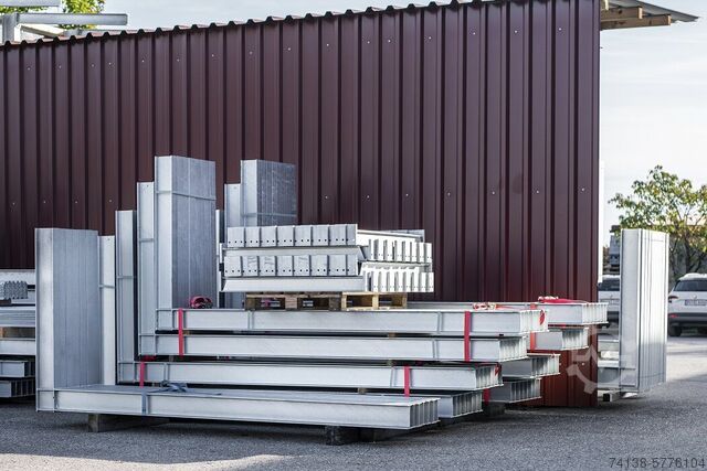 Heavy duty shelf 4 Stück Kragarmregal-Ständer einseitig Höhe 3 m / Nutztiefe 1,2 m / Länge 4 m